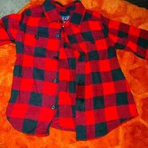 Boys plaid shirt 2T worn 1x for Xmas pictures